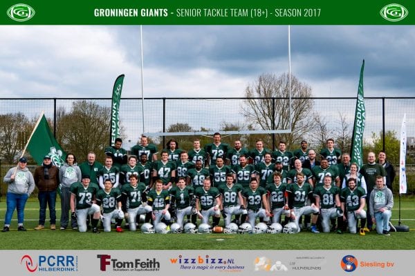 Afbeelding - Groningen Giants Senior Tackle Team 2017.